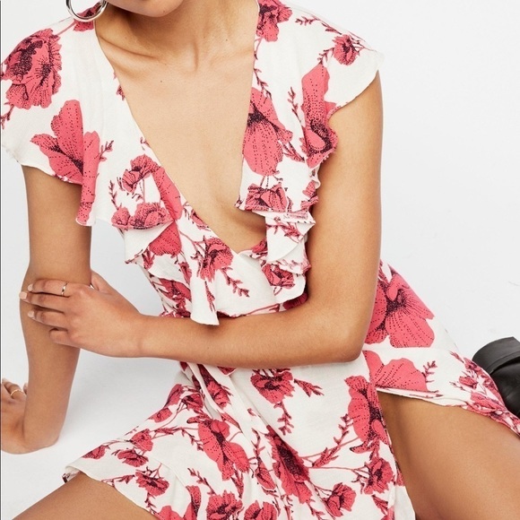 NWT Free People French Quarter Wrap Mini Dress M‎ - Picture 5 of 15